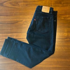 502™ TAPER LEVI'S® FLEX MEN'S JEANS black W33 L30